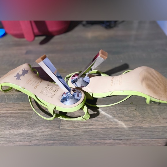 ALDO Lime Green Stiletto 4” Heels Size:7 - Picture 9 of 12